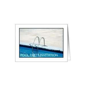 pool party invitation Card