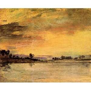  Sunrise on the river by Joseph Mallord Turner canvas art 
