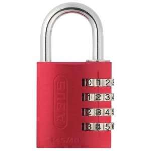  ABUS 145/40 Red Combination Padlock,Dials 4,Red