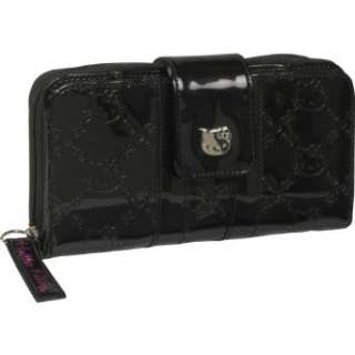  Loungefly Hello Kitty Black Patent Embossed Wallet 