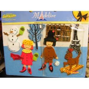  Madeline Doll Winter Fun Felt Kids Clap & Carry Tote 2002 