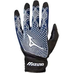  Mizuno Youth Techfire G3 Black/Navy Batting Gloves 