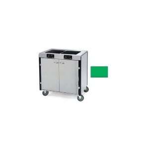   Mobile Cooking Cart w/ 2 Induction Heat Stove, Green 