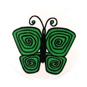  Infamous Network   Butterfly   Round Stickers 3 Beauty