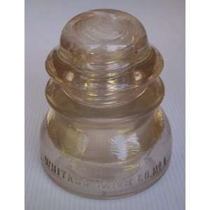 Vintage Clear Telephone/Electrical Wire Insulators Whitehall Tatum 1