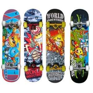 World Industries Complete Skateboard (4 Styles):  Sports 