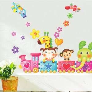   Wall Decals Decoration Wall Sticker Decal   ZOO Train