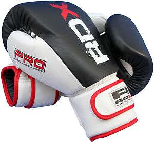 RDX 10oz Leather Gel Boxing Gloves Fight,Punch Bag MMA  