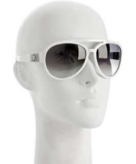 Just Cavalli white plastic aviator sunglasses  