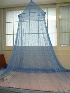Mosquito Netting Blue Canopy Insect Bug Queen Twin Bed  