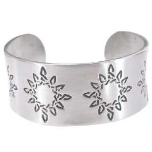  Shining Sun Star Print Engraving Pewter Bangle Bracelet Jewelry