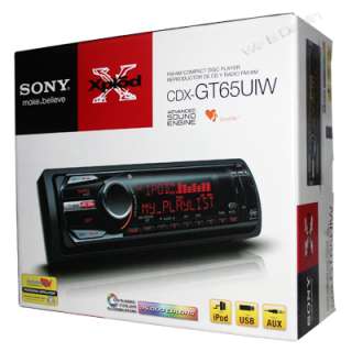 Sony CDX GT65UIW In Dash CD/ Player/Receiver Car Audio AM/FM Stereo 