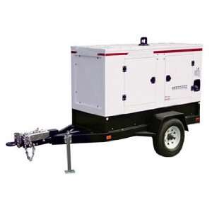 John Deere 50 kW Sound Attenuated Generator Set w/Trailer 