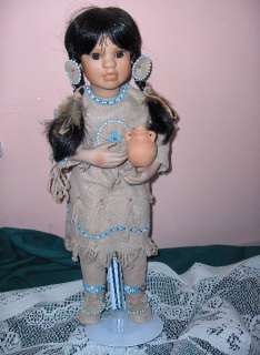 1992 Native American Doll MANY STARS Linda Mason Box St  