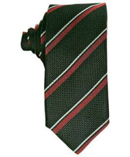 Prada black and red striped silk tie   
