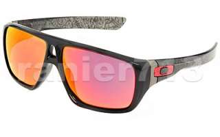 NEW! Oakley Dispatch Sunglasses Polished Black/Grey Smoke/Ruby Iridium 