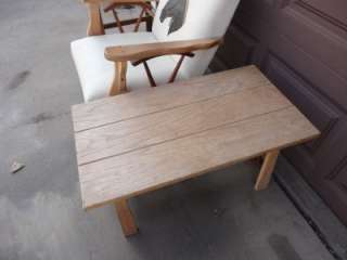 Vintage 1950s Western HORSE Chair & Wagon Wheel Furniture End Table 