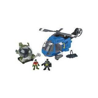   Batman Helicopter Vehicle Gift Set with Batman and Robin Figures