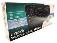  Logitech Wireless Combo Mk520 With Keyboard and Laser 