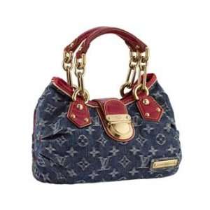  Louis Vuitton Pleaty Denim Alligator Purse/Hand Bag 