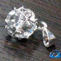 Clear Silver Spherical Crystal Pendant for Necklace  