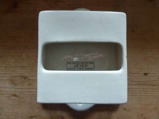 Vintage Jeyes ceramic toilet paper holder  Bristol  