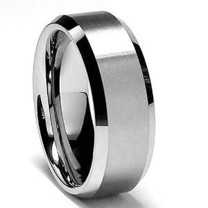   Polish / Matte Finish Mens Tungsten Ring Wedding Band Size 9 Jewelry