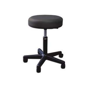 Pneumatic Stool with Padded Seat and with Twin wheel Swivel Casters 