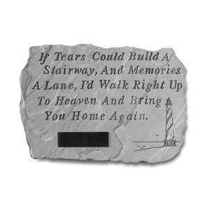   If Tears w/ Lighthouse Memorial Stone: Patio, Lawn & Garden
