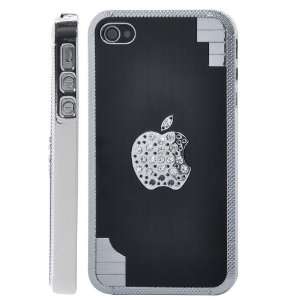  Aluminum Alloy Metal Drawing Hard Back Case for iPhone 4 