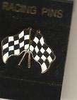 CHECKERED FLAGS HAT PIN/LABEL RACING JEWELRY NASCAR