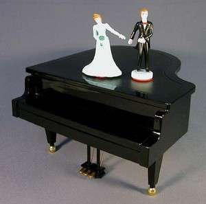 SWINGTIME MUSIC BOX GRAND PLAYER PIANO WITH DANCING COUPLE ON TOP EVEN 