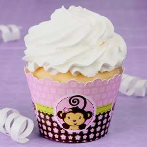  Monkey Girl   Birthday Party Cupcake Wrappers Toys 