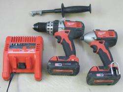   Cordless Red Lithium Combo Hammer Drill Impact Driver 2697 22CT  