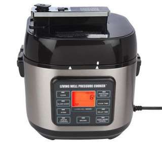 Montel Williams Living Well 5Qt. Pressure Cooker with Cookbook  