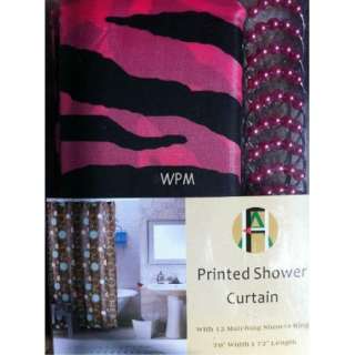 Pack Shower Curtains Jungle Safari Pink Zebra Decorative Roller 