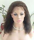 Full Lace 100% Indian Remy Human Hair Kinky Curl Wig 18