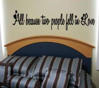   Fell In Love Wall Quote Decal Home Decor Quotes GIFT IDEA  
