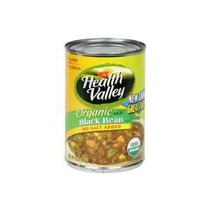 Health Valley Organic Soup, No Salt Added, Black Bean, 15 oz, (pack of 
