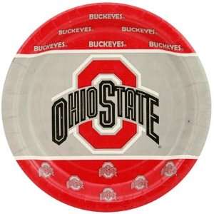  Ohio State Buckeyes 8 Pack Paper Plates