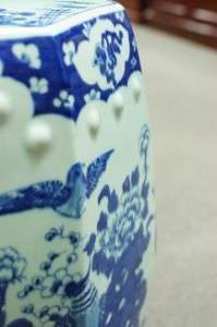 Chinese Mings Blue & White Porcelain Garden Stool  