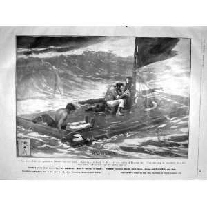  1904 ADVERTISEMENT PLASMON FOOD LIFE RAFT SEA SCENE