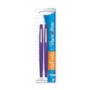  Paper Mate Flair Point Guard Pen,Ink Color Purple 