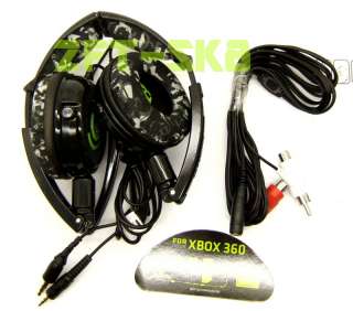 SKULLCANDY LOWRIDER XBOX 360 HEADSET HEADPHONES BLACK GREEN NEW  