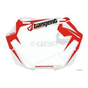  Tangent Axis Pro Number Plate Red