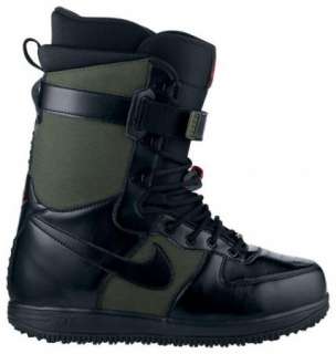 Nike Zoom Force 1 Snowboarding Boot 2012 New Black Dark Army Green 