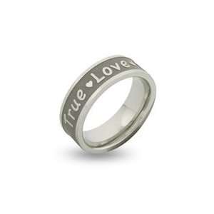   True Love Waits Stainless Steel Engravable Purity Ring Jewelry