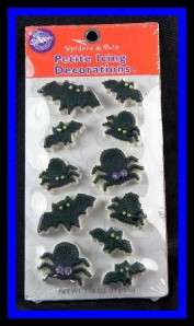 NEW Wilton **PETITE SPIDERS & BATS** Icing Decorations  