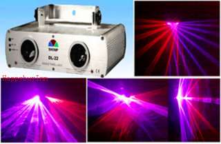 220mW DMX Stage Lighting Double Red and Purple laser Light DJ Light 