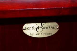   ONLY BY LORI GREINER WOOD JEWELRY BOX / ORGANIZER WITH MIRROR  